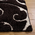 FLORIDA SHAG 455 – DARK BROWN / CREAM