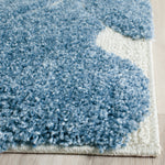 FLORIDA SHAG 455 – LIGHT BLUE / CREAM