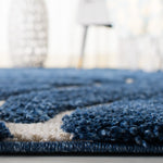 FLORIDA SHAG 455 – DARK BLUE / CREAM