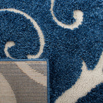 FLORIDA SHAG 455 – DARK BLUE / CREAM