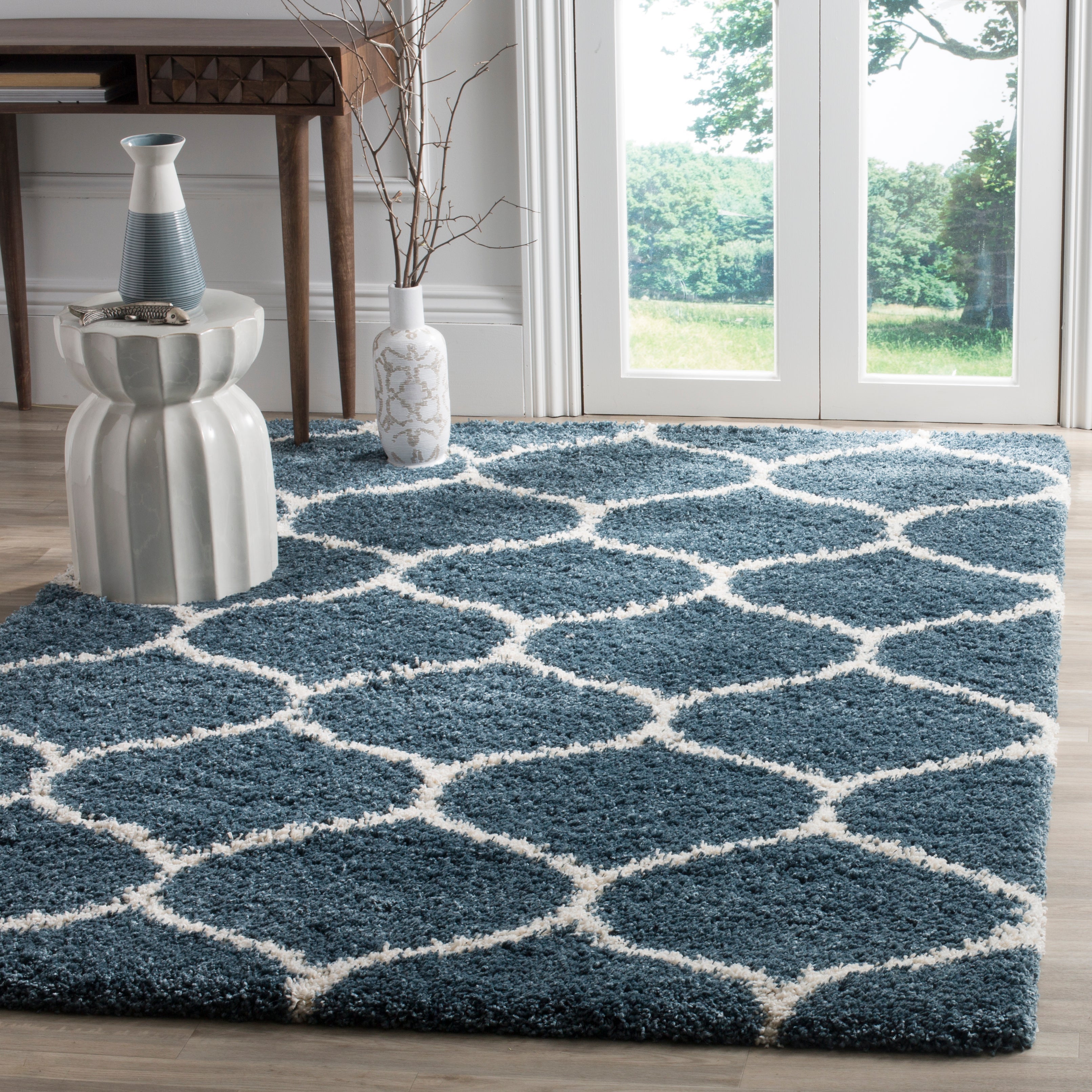SLATE BLUE / IVORY