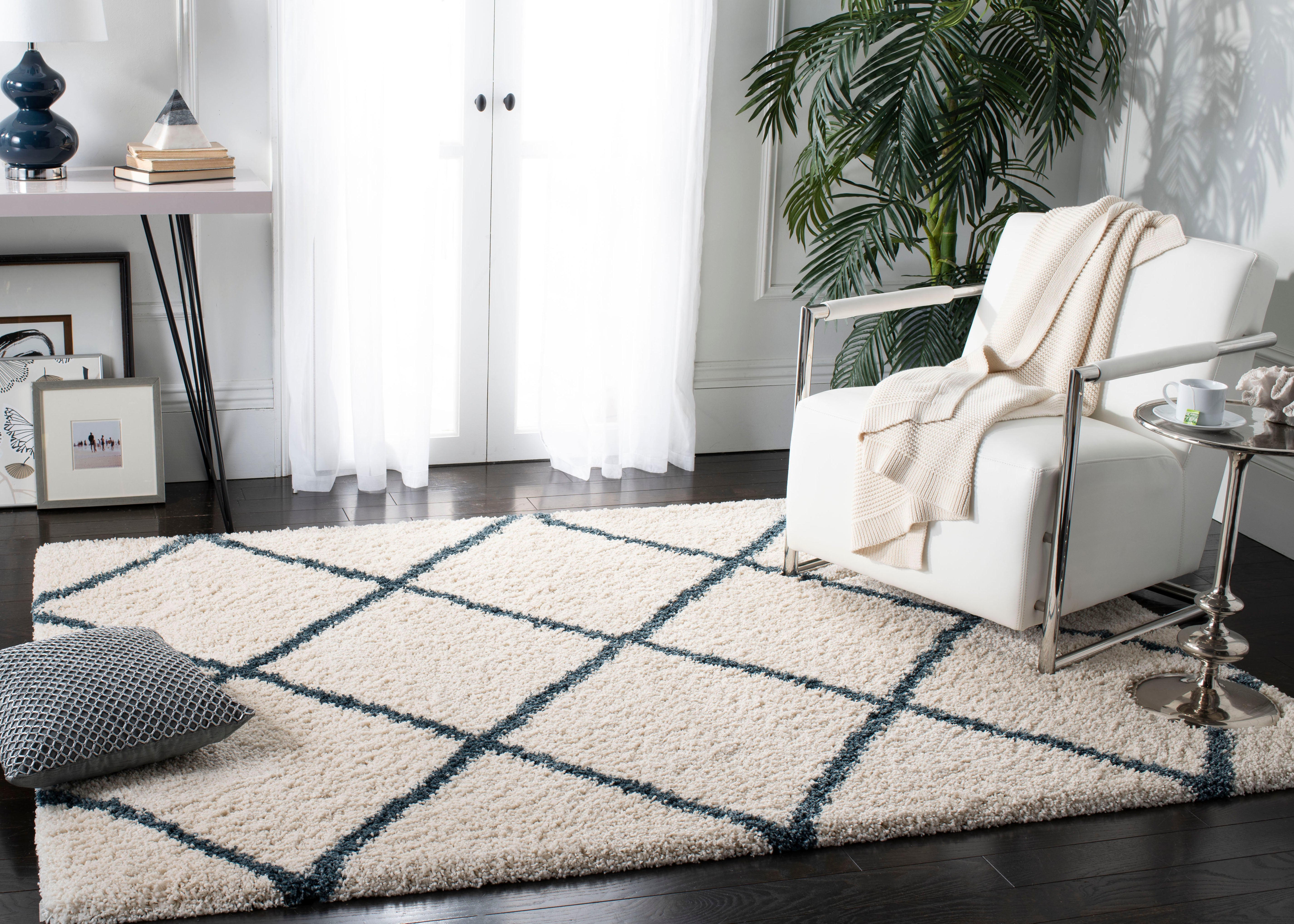IVORY / STEEL BLUE