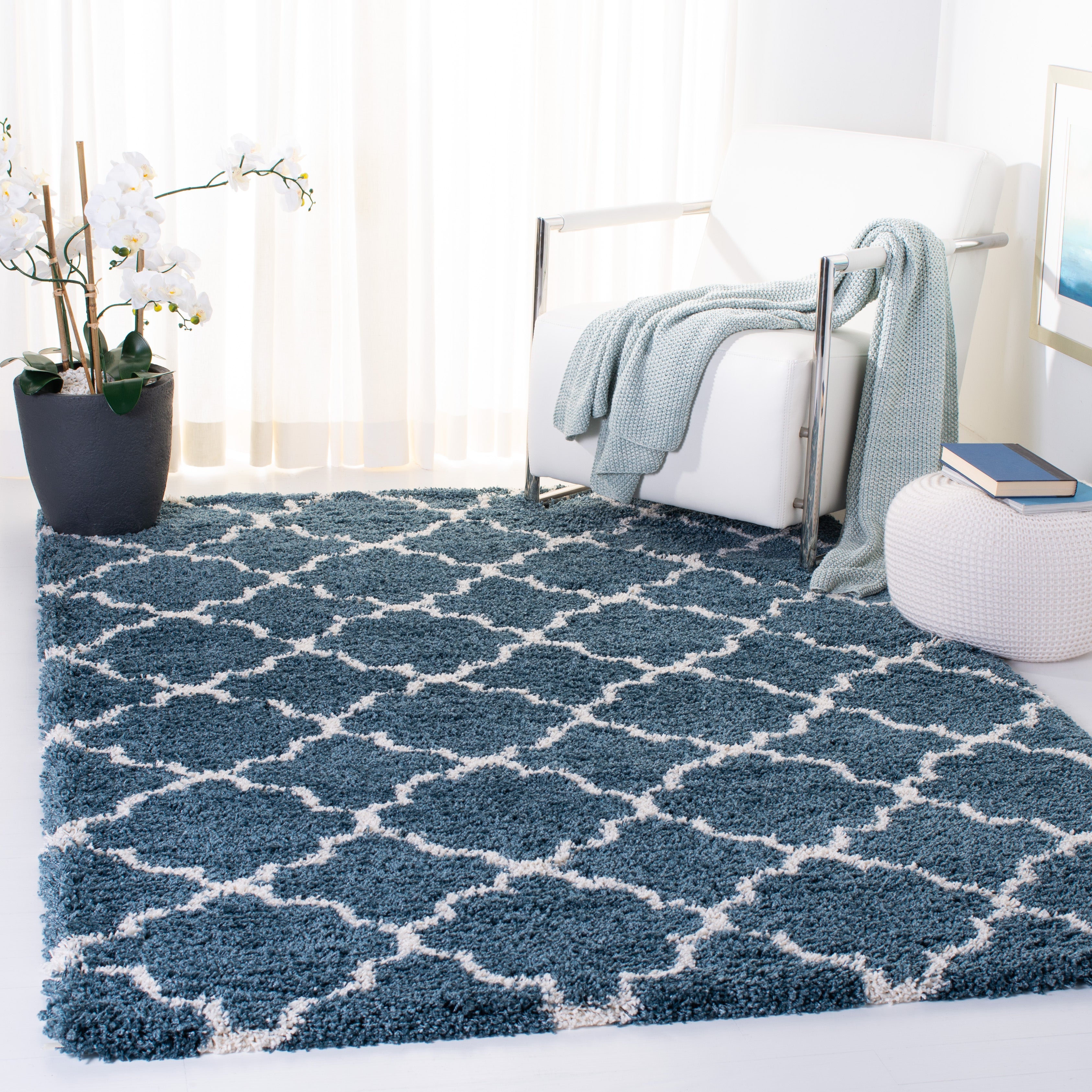 SLATE BLUE / IVORY