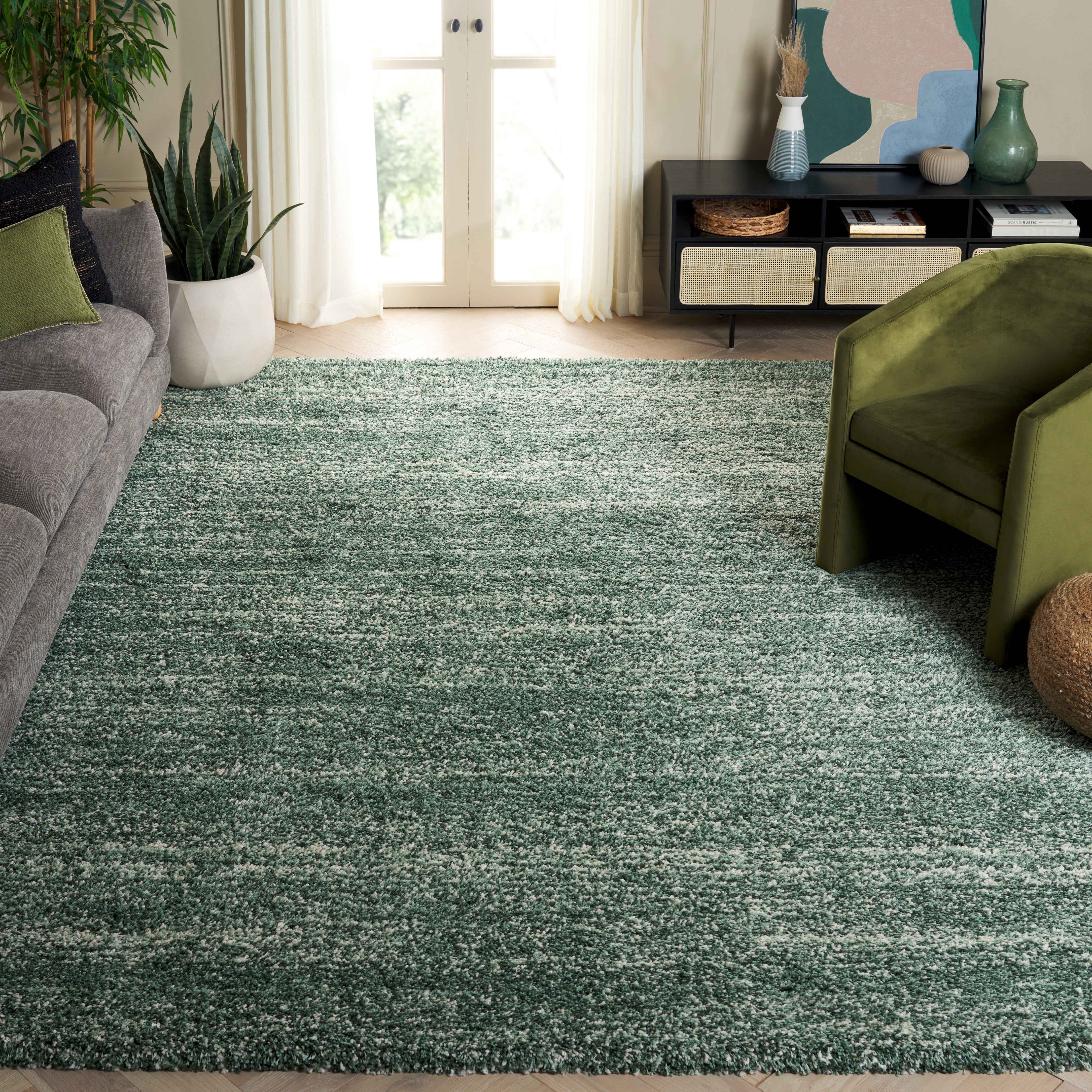 GREEN / IVORY