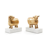 Villa & House - Sheep Bookends (Pair) - Gold Leaf - SHP-1742-808