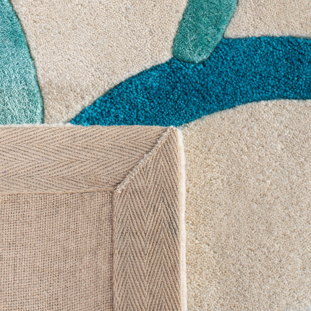 BEIGE / BLUE