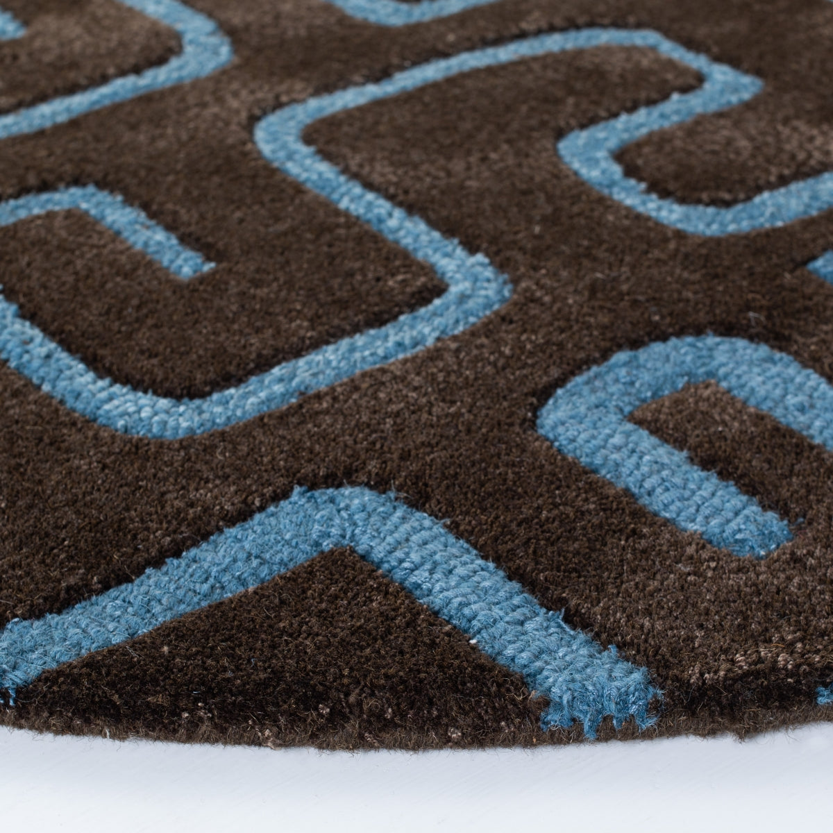 BROWN / LIGHT BLUE