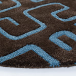 BROWN / LIGHT BLUE
