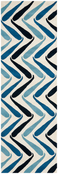 Ivory / Blue