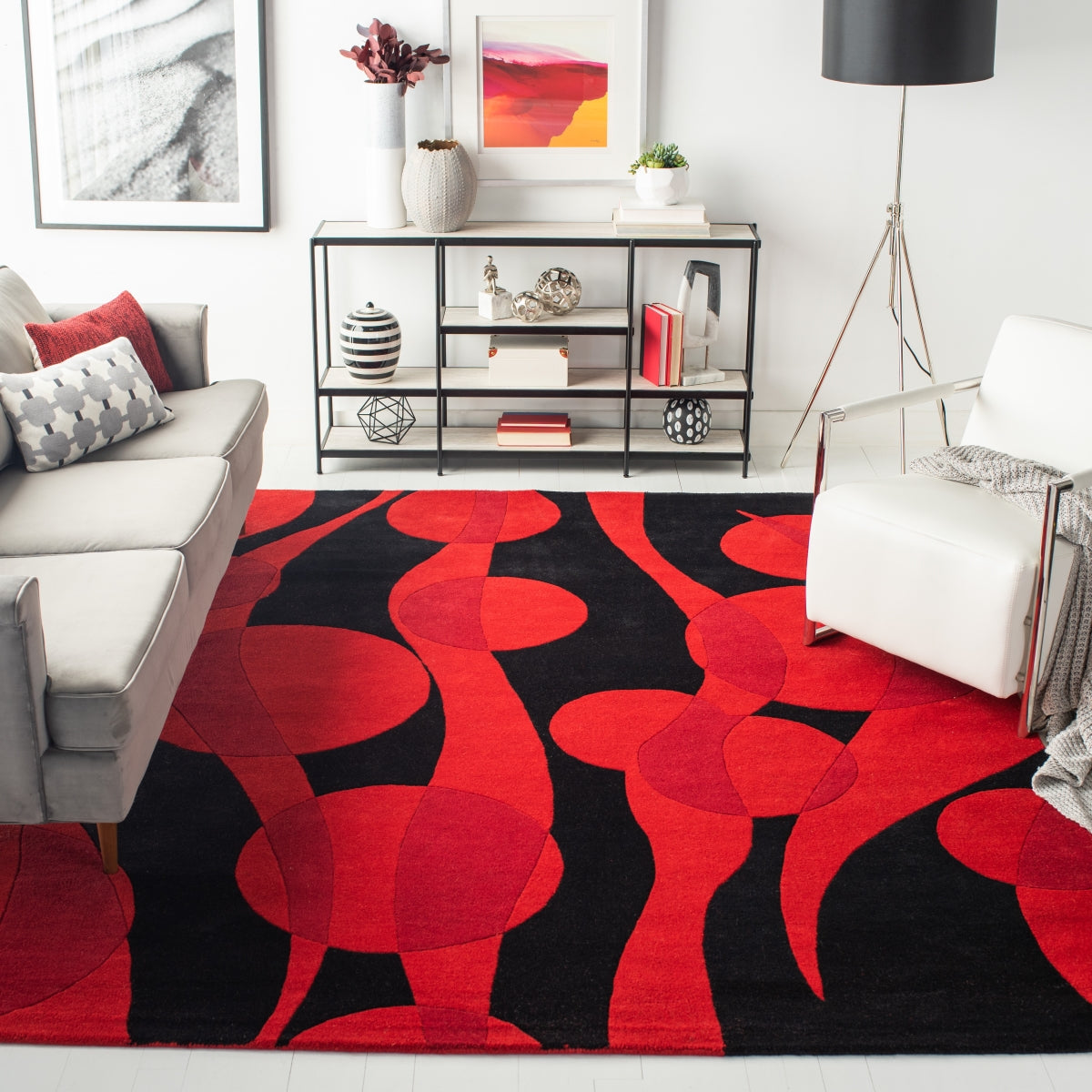 BLACK / RED