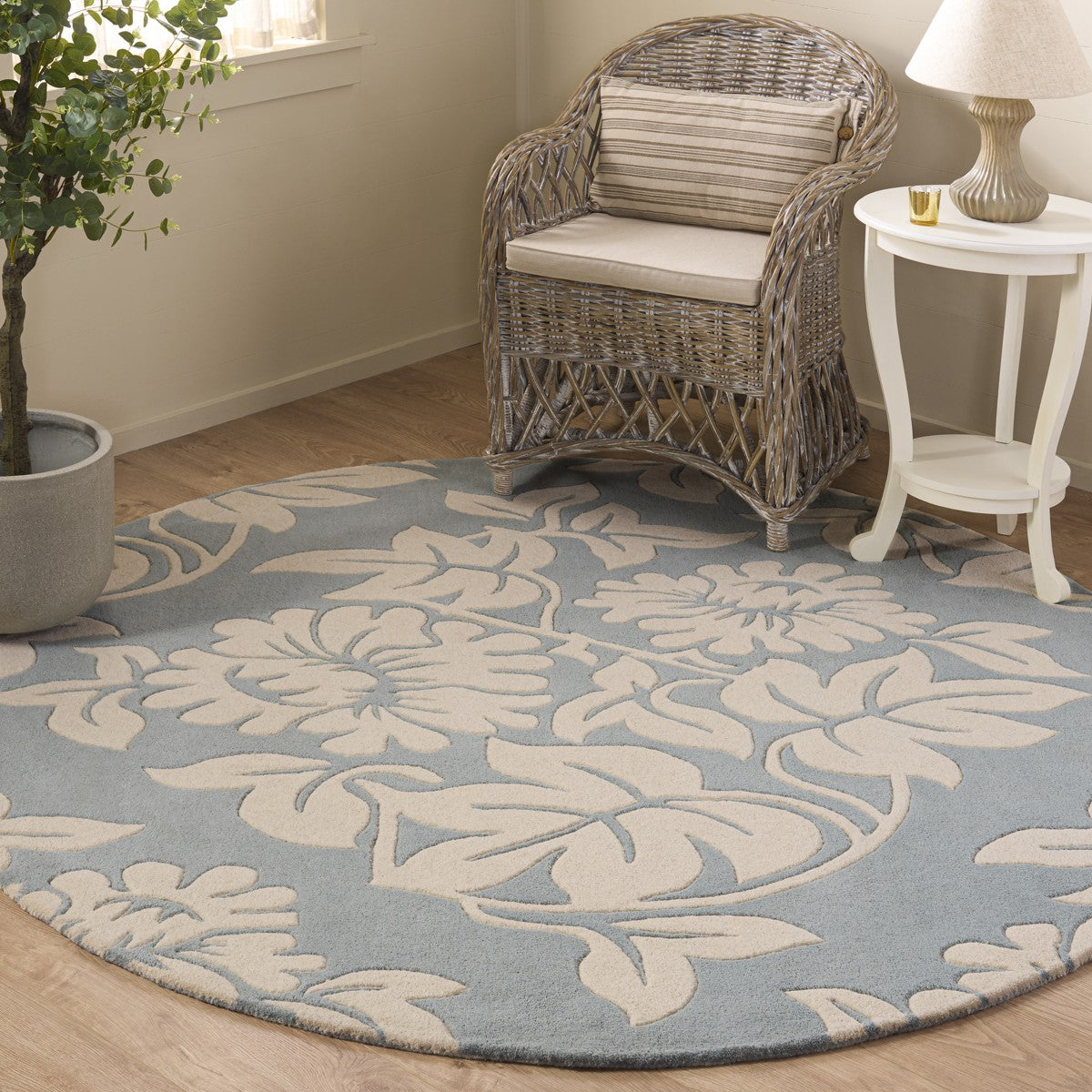 BLUE / IVORY