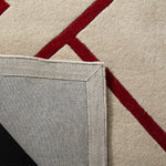 BEIGE / RED
