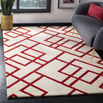 BEIGE / RED