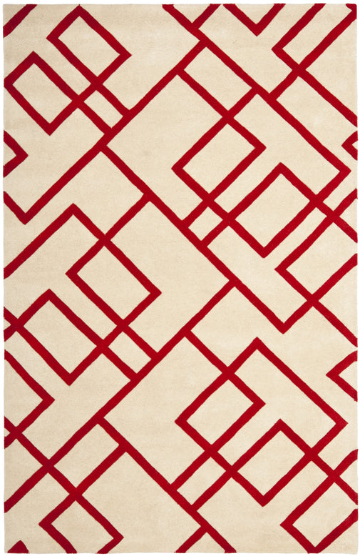 BEIGE / RED