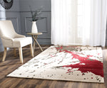 BEIGE / RED