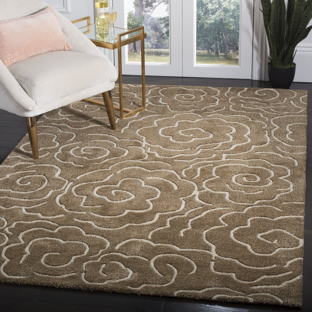 BROWN / IVORY