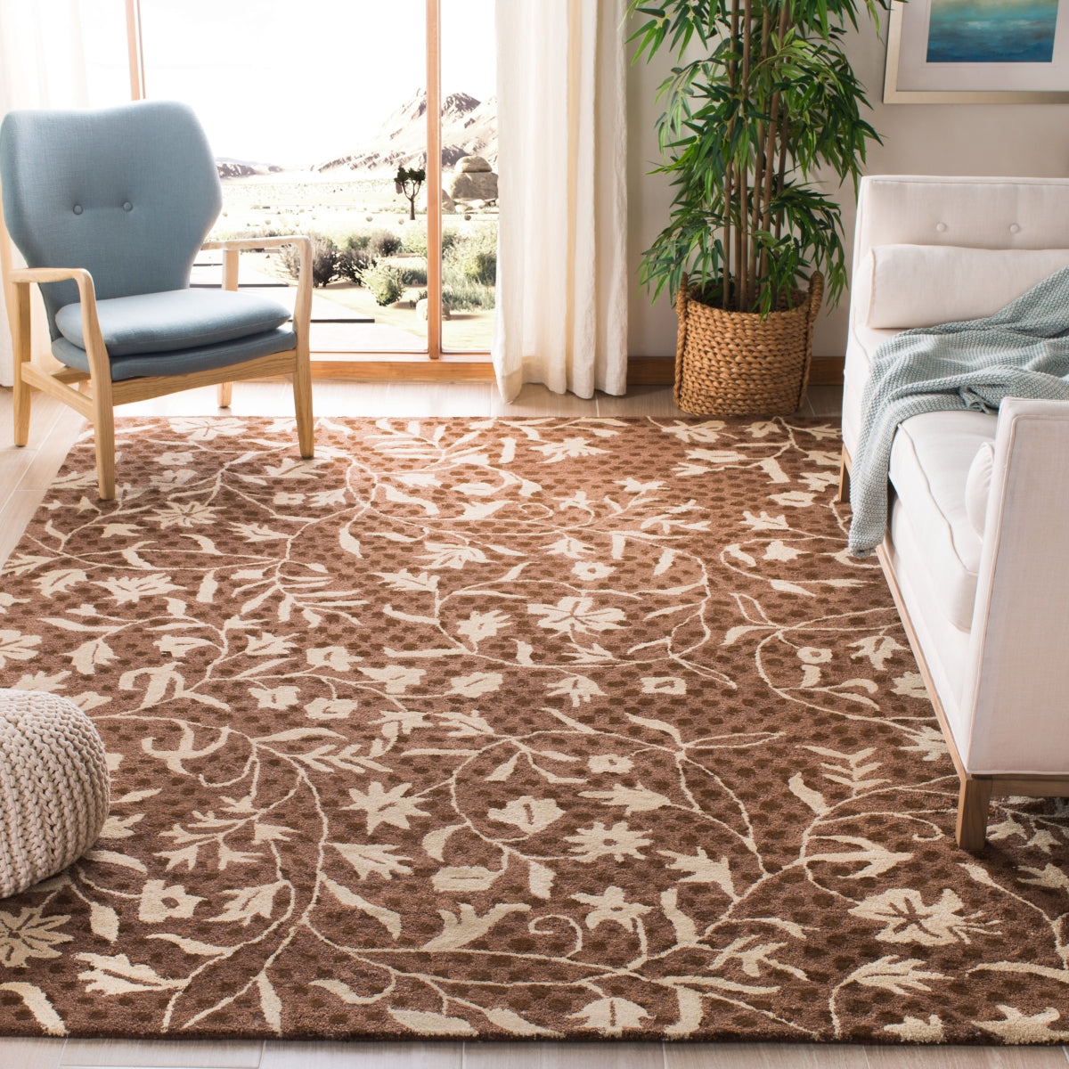 BROWN / IVORY