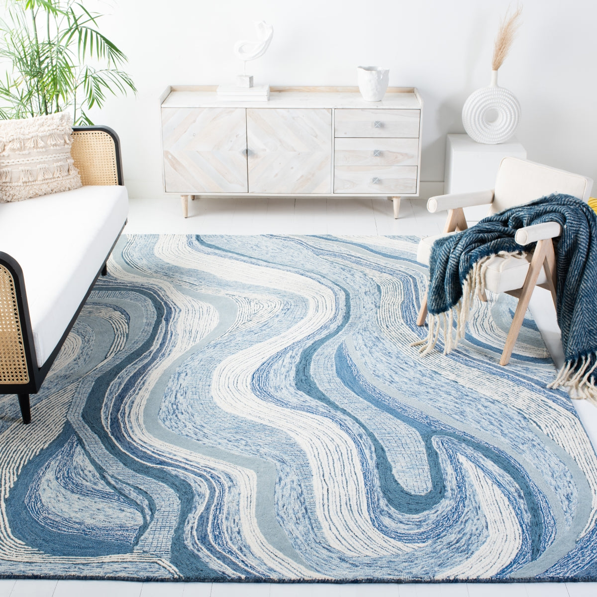 BLUE / IVORY
