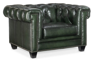 Hooker Furniture - Charleston Tufted Chair - Green - SS198-01-029