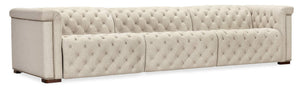 Hooker Furniture - Savion Deux 3 Seat Sofa with Two Power Recliners and Three Power Headrests - Beige - SS435-3PC3-414