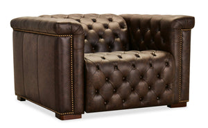 Hooker Furniture - Savion Deux Power Recliner with Power Headrest - Brown - SS435-PH1-089