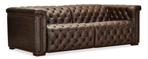 Hooker Furniture - Savion Deux Sofa with Power Recliners and Power Headrests - Brown - SS435-RLPPH-089