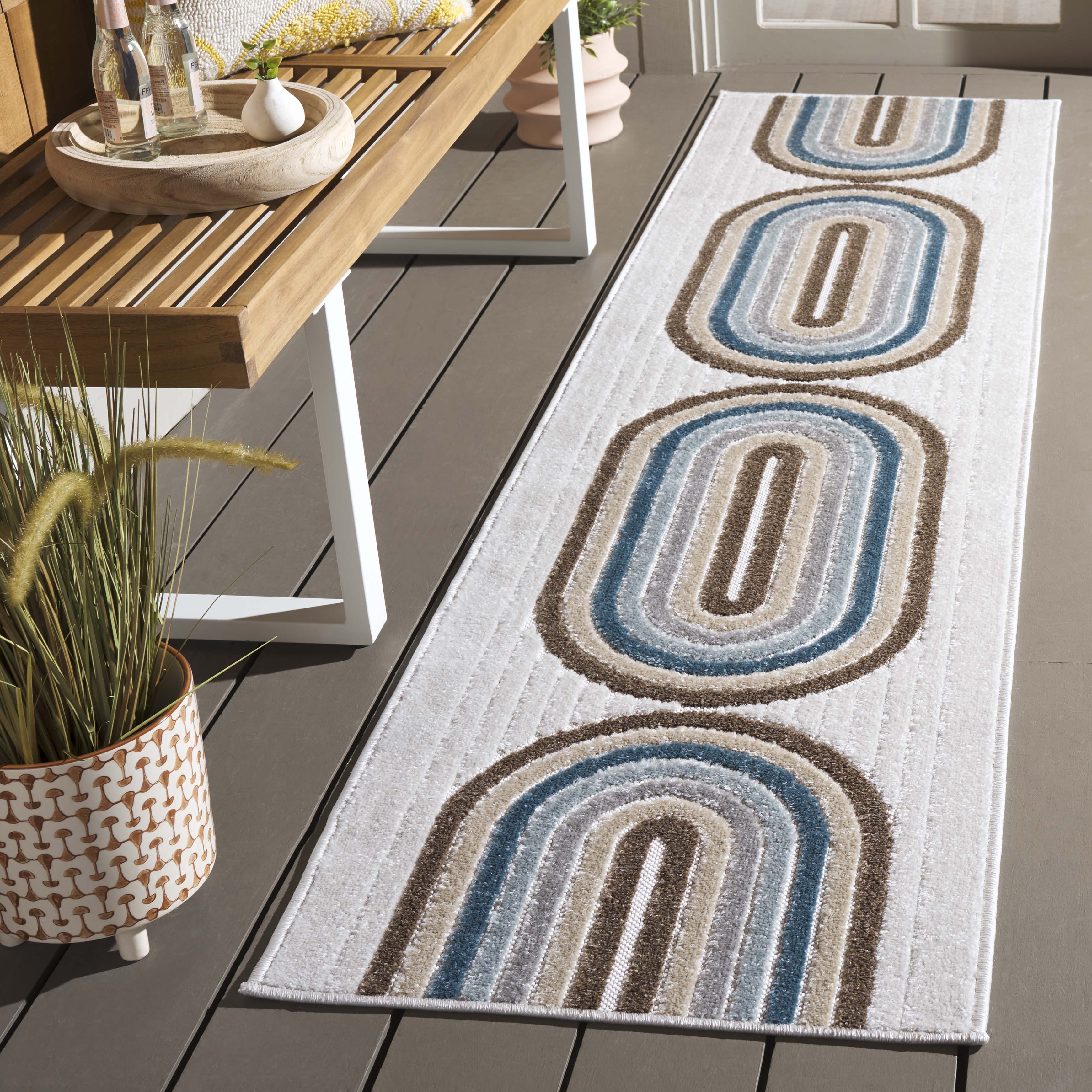 STELLA 116 – IVORY / BROWN BLUE