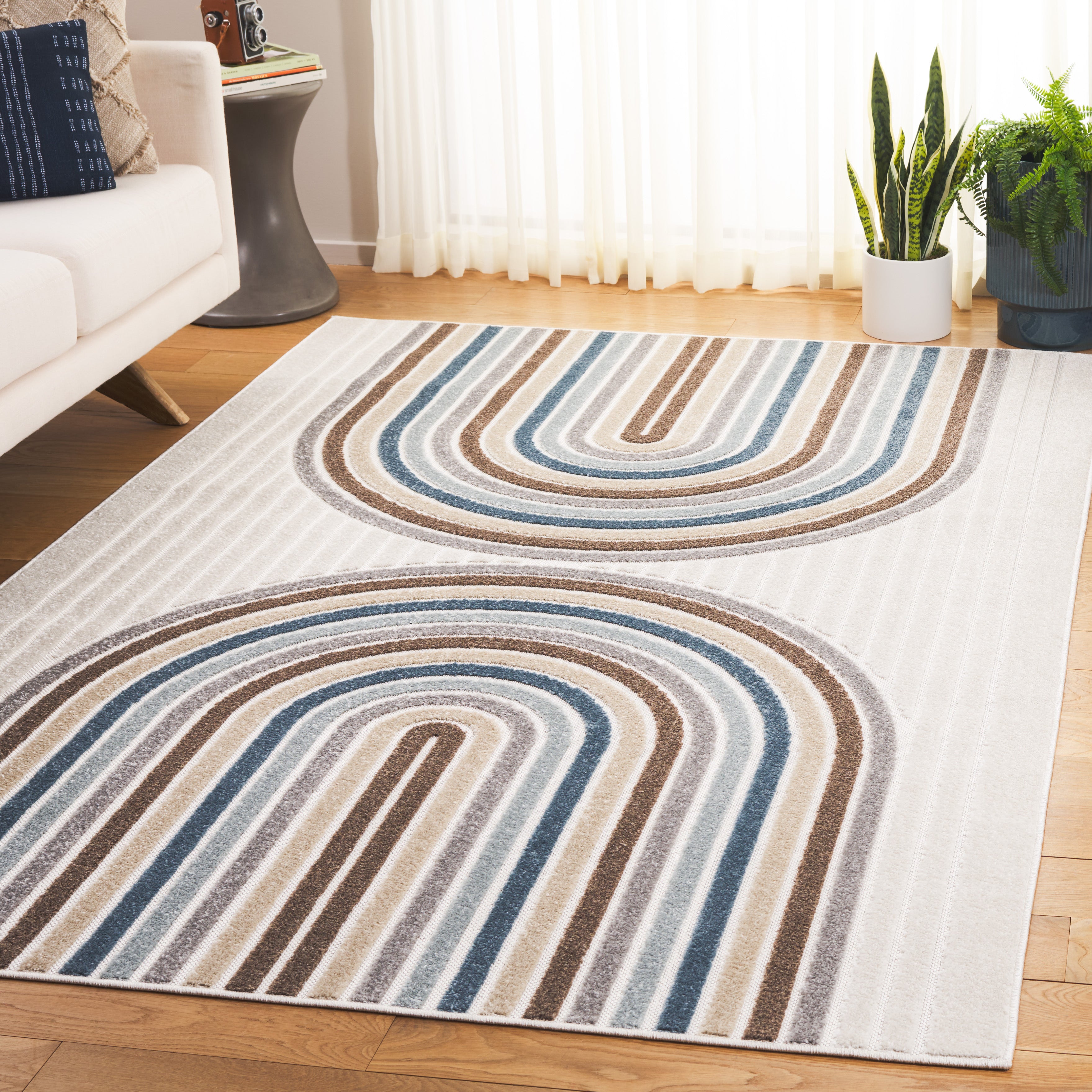 STELLA 116 – IVORY / BROWN BLUE