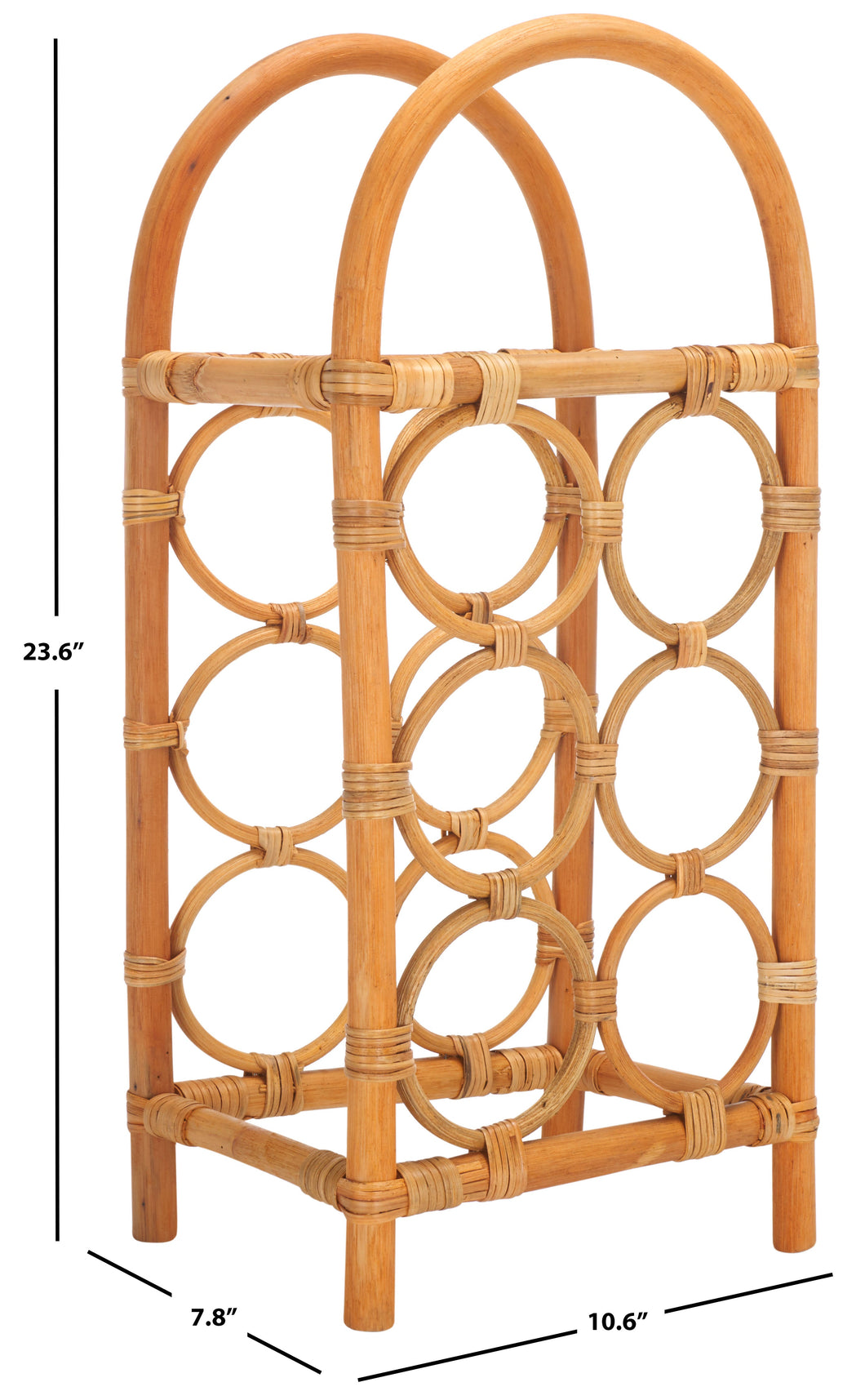 Safavieh Lyza Rattan Wine Rack, STG1800 - Natural