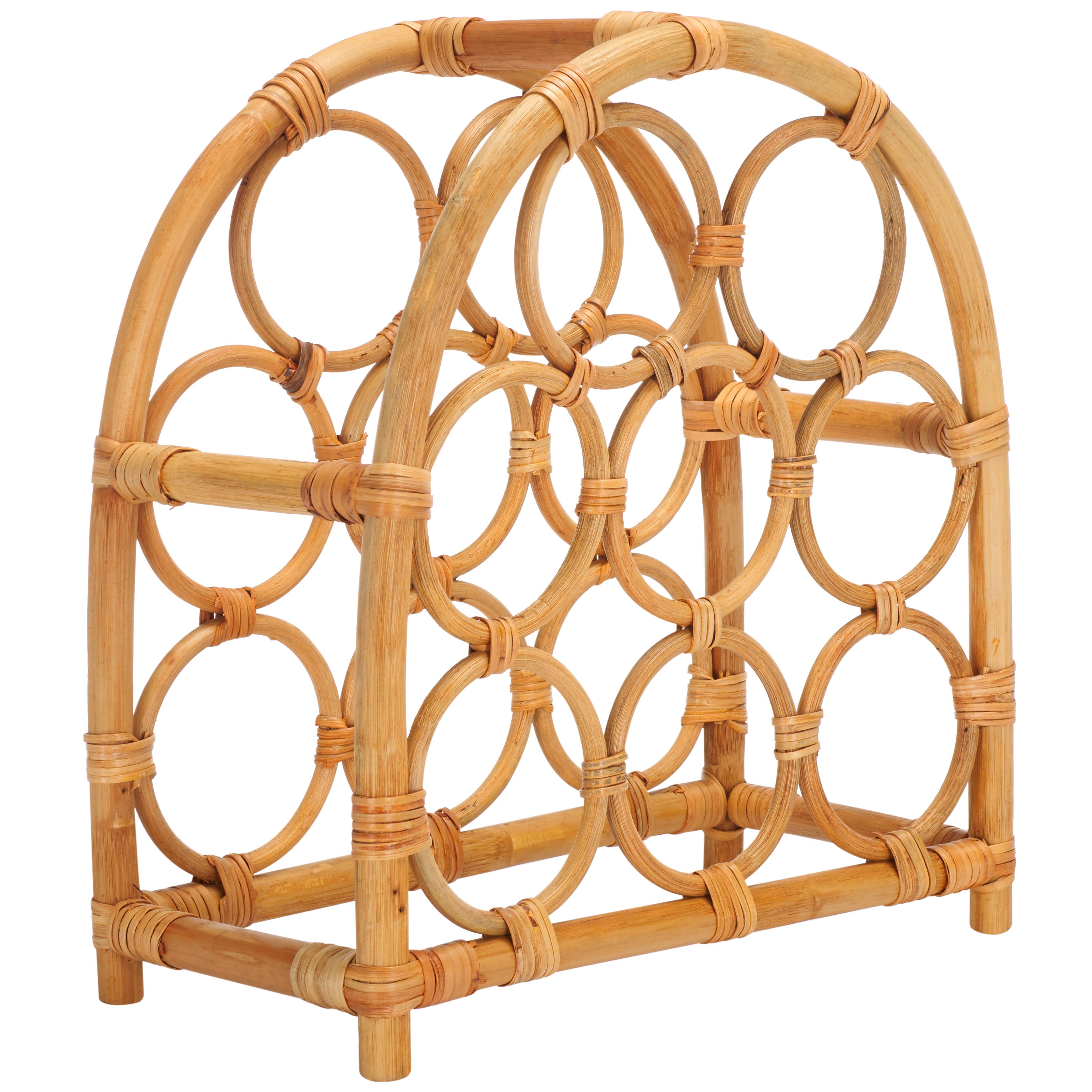 Safavieh Wilda Rattan Wine Rack, STG1801 - Natural