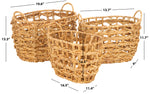 Safavieh Langdon (Set of 3) Baskets, STG1806 - Natural
