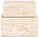 Safavieh Sabryna (Set of 2) Boxes, STG1810 - Champagne Mother Of Pearl