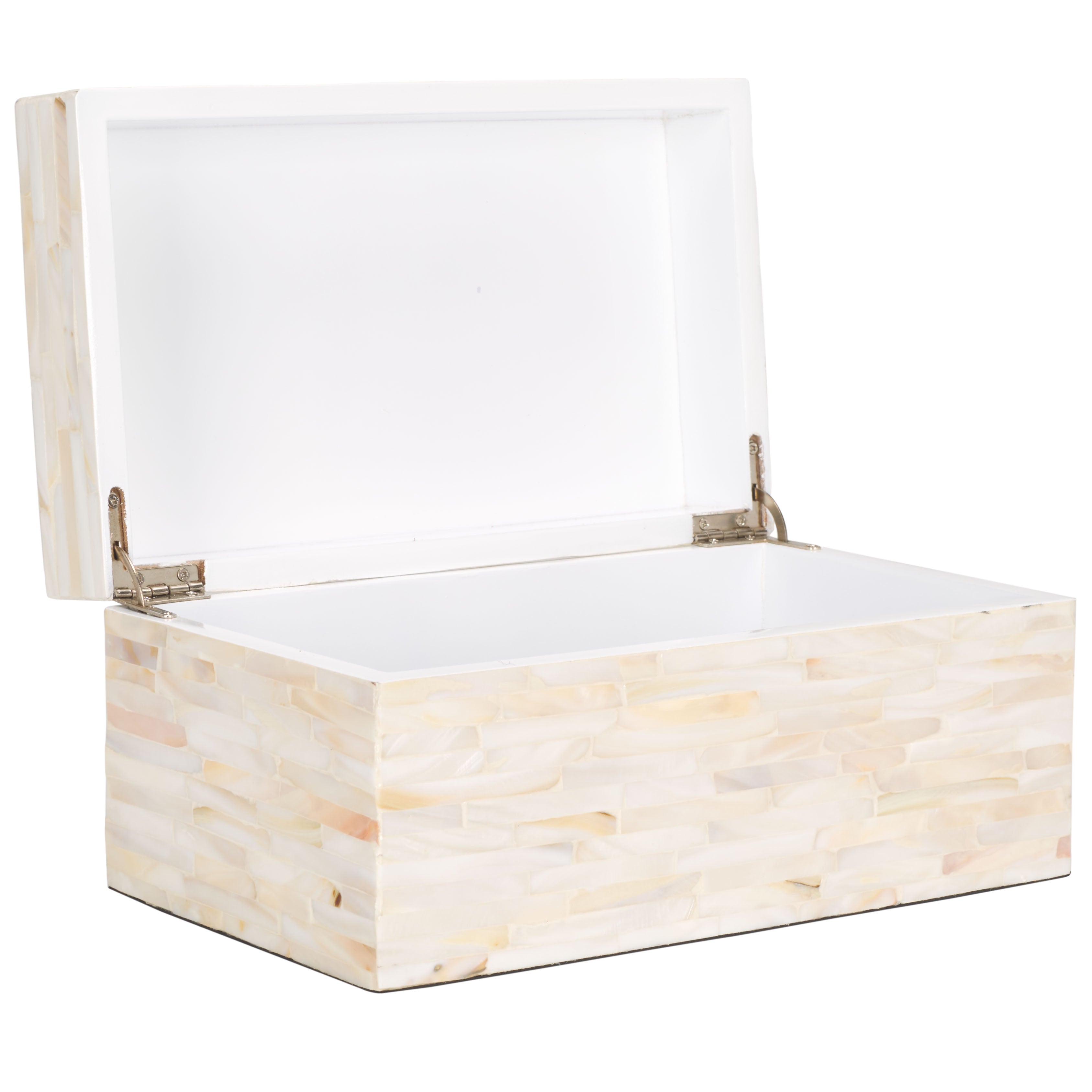Safavieh Sabryna (Set of 2) Boxes, STG1810 - Champagne Mother Of Pearl