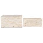 Safavieh Sabryna (Set of 2) Boxes, STG1810 - Champagne Mother Of Pearl