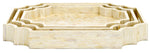 Safavieh Prynne (Set of 3) Trays, STG1811 - Champagne Mother Of Pearl