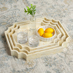 Safavieh Prynne (Set of 3) Trays, STG1811 - Champagne Mother Of Pearl