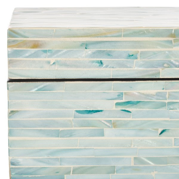 Safavieh Kallie (Set of 2) Boxes, STG1812 - Blue / Grey