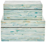 Safavieh Kallie (Set of 2) Boxes, STG1812 - Blue / Grey