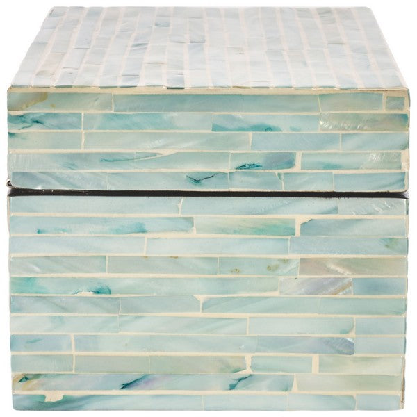 Safavieh Kallie (Set of 2) Boxes, STG1812 - Blue / Grey