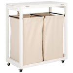 Safavieh Leanna Laundry Basket, STG1900 - White / Beige