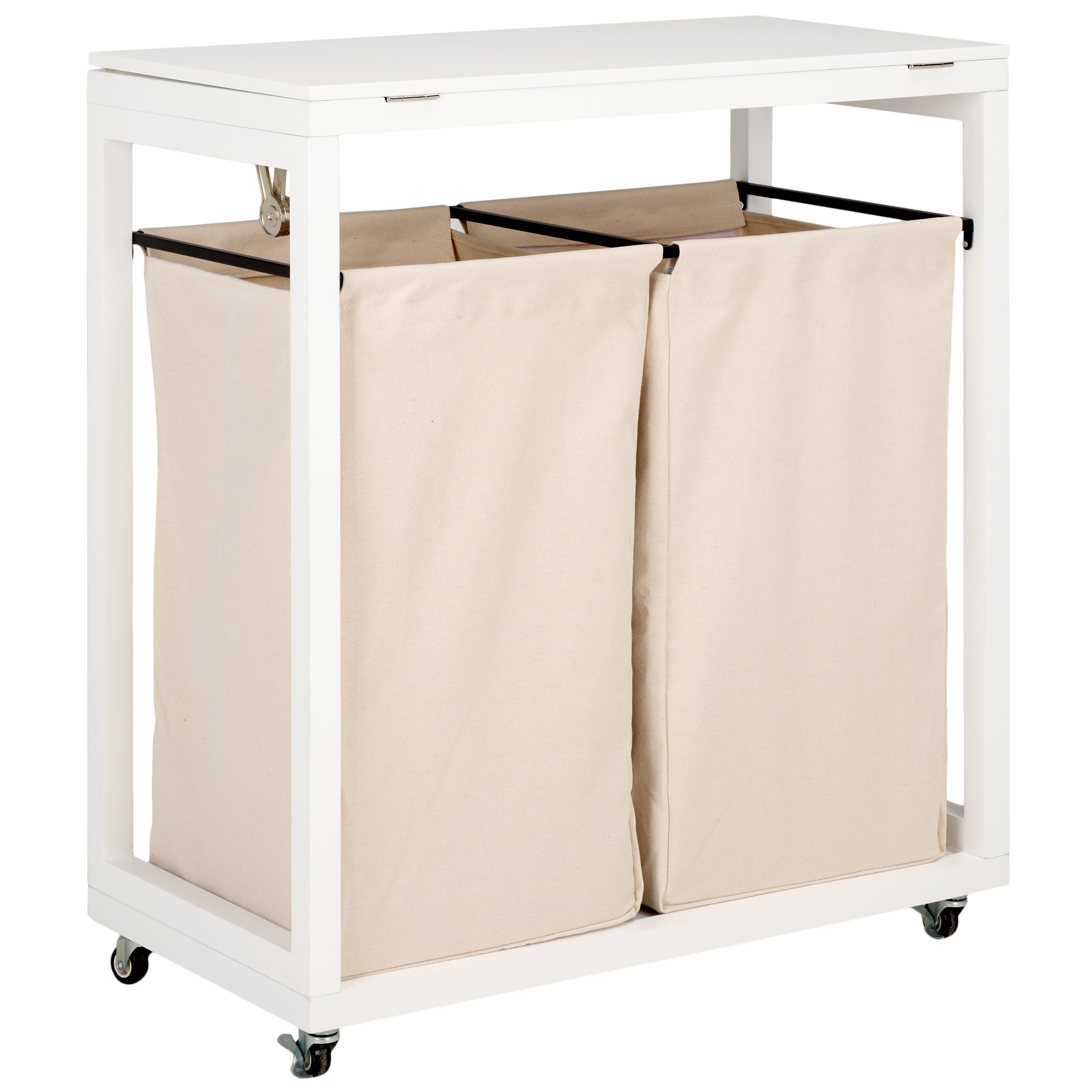 Safavieh Leanna Laundry Basket, STG1900 - White / Beige