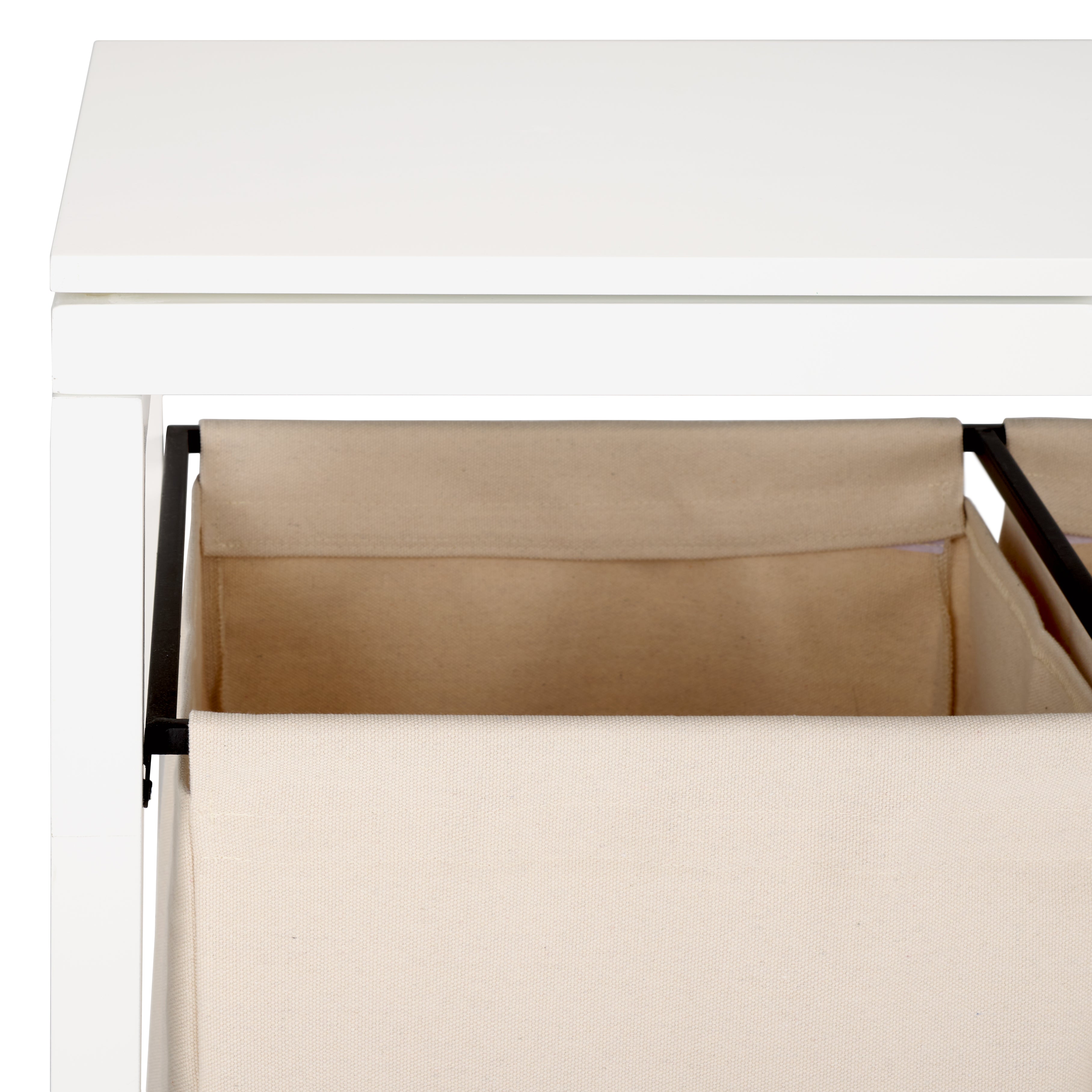 Safavieh Leanna Laundry Basket, STG1900 - White / Beige