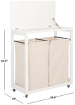 Safavieh Leanna Laundry Basket, STG1900 - White / Beige