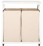 Safavieh Leanna Laundry Basket, STG1900 - White / Beige