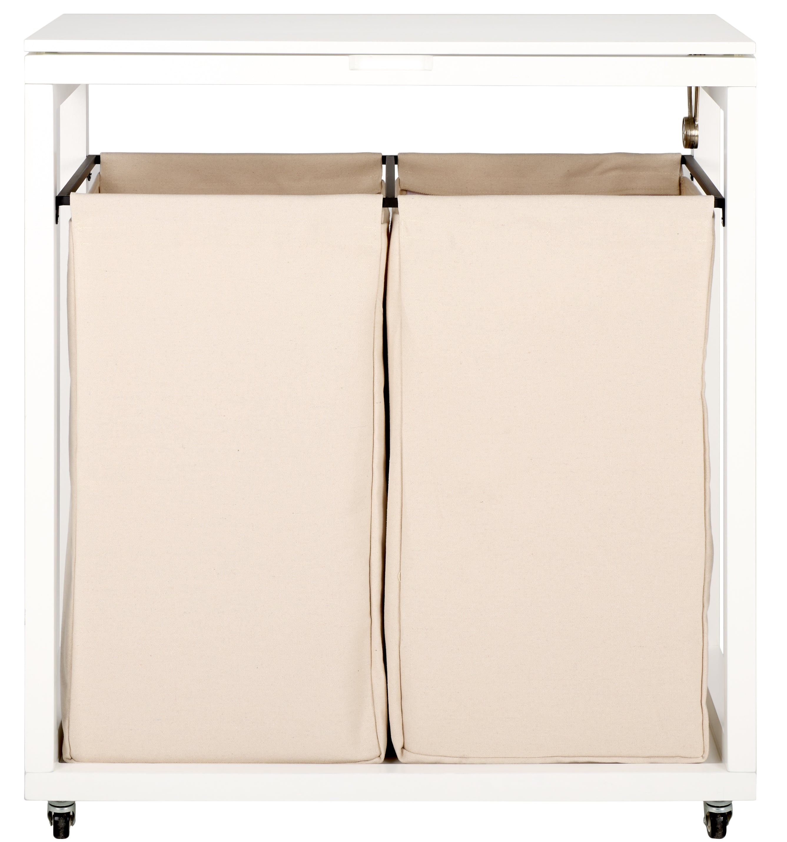 Safavieh Leanna Laundry Basket, STG1900 - White / Beige