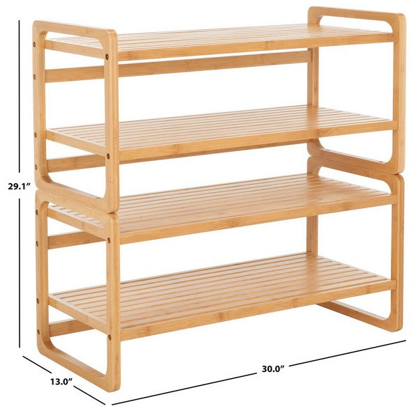 Safavieh Vallis Shoe Rack, STG1905 - Natural