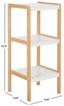 Safavieh Paxter 3 Tier Shelf, STG1908 - White / Natural