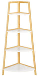 Safavieh Rainier 4 Tier Corner Shelf, STG1910 - White / Natural