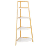 Safavieh Rainier 4 Tier Corner Shelf, STG1910 - White / Natural