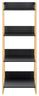 Safavieh Barteau 4 Tier Shelf, STG1912 - Natural Bamboo / Black